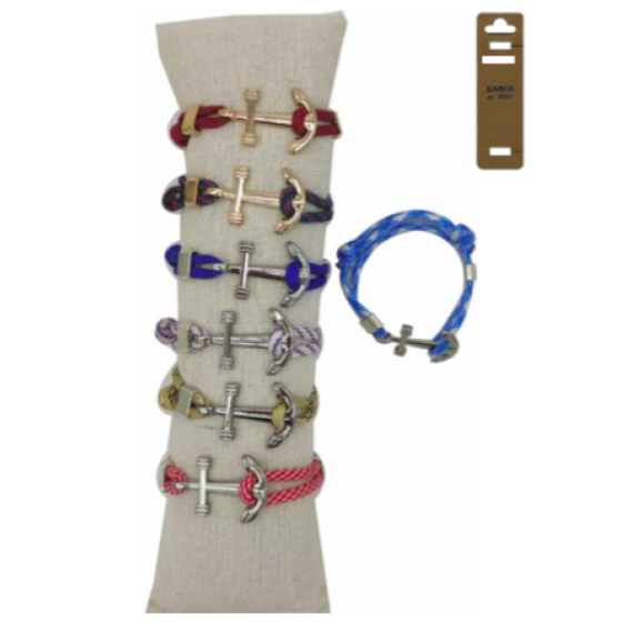 D-829 - Lot de 50 bracelets grosse ancre